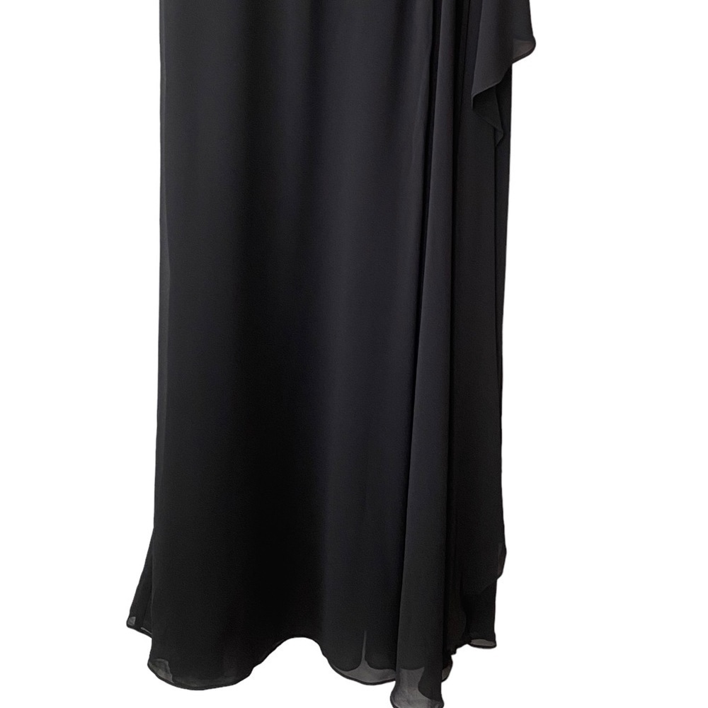 - City Chic Maxi Eyelash Ebony Lace Bodice Formal Evening Gown Dress - Picture 7 of 14